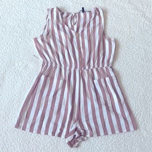Striped summer romper